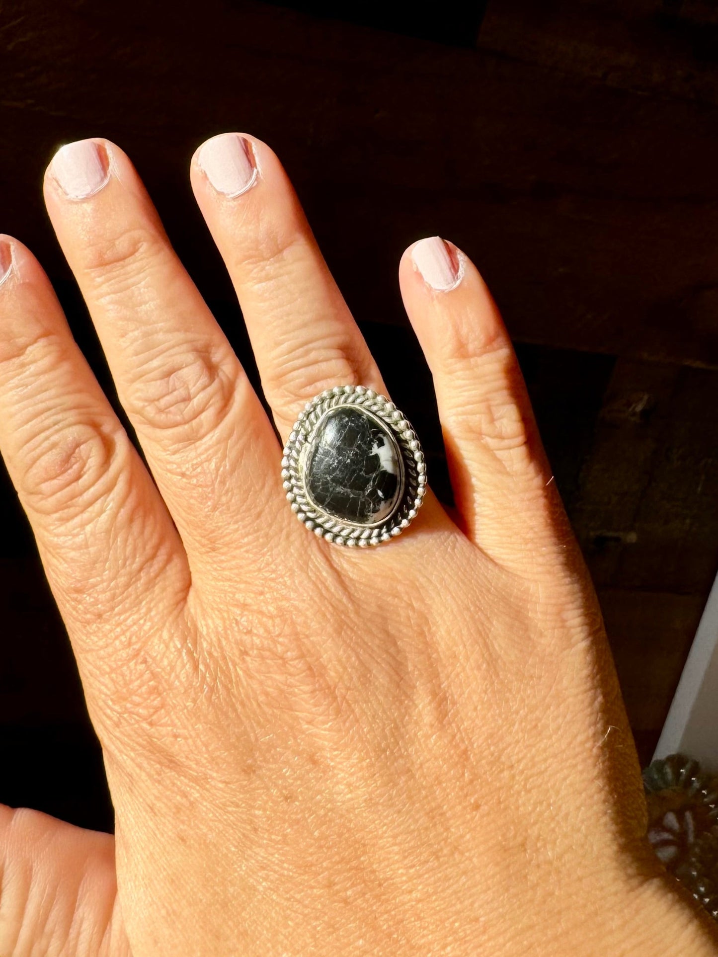 White Buffalo Size 6.5 Ring