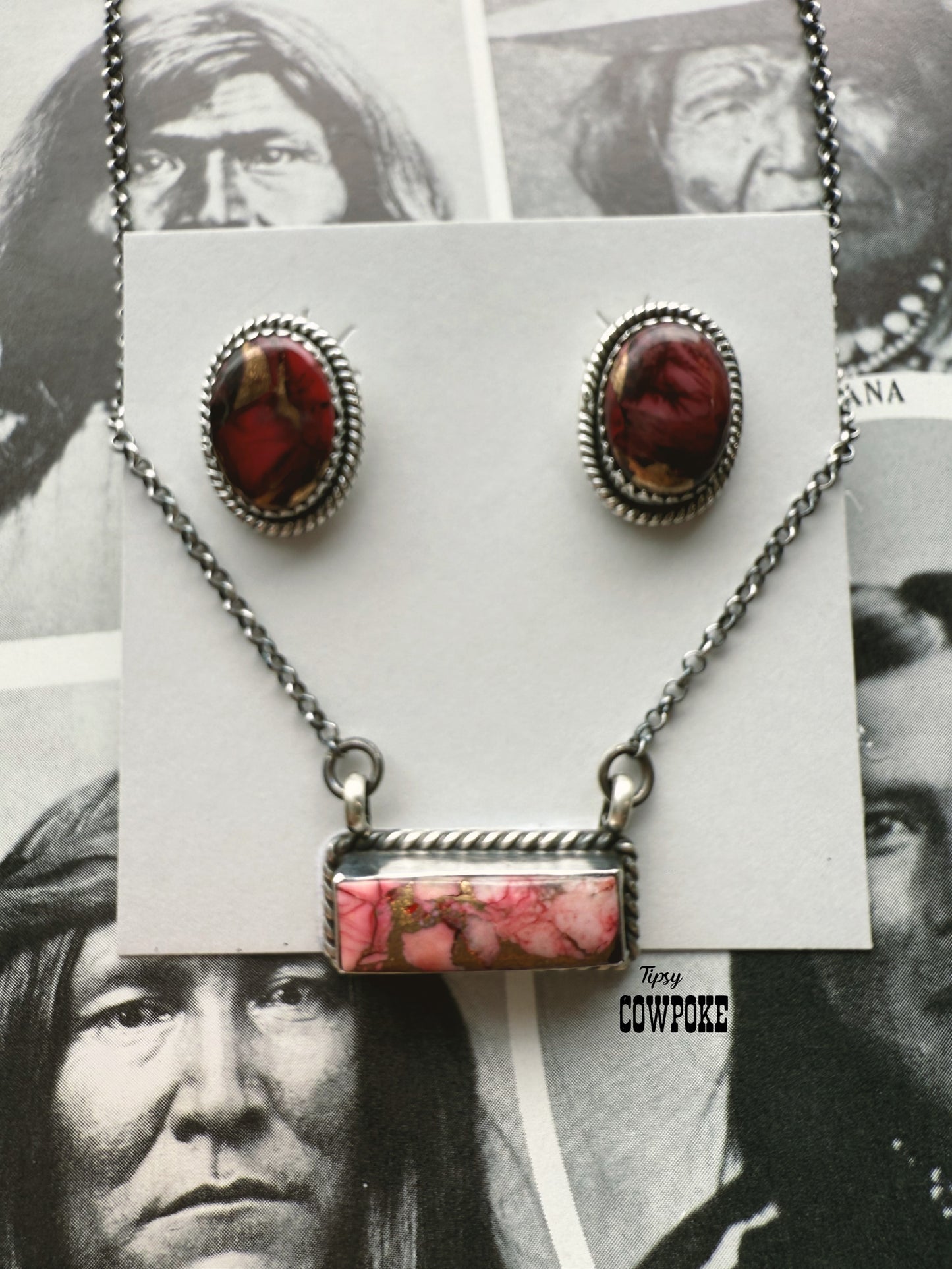 Rose Dahlia Anson Earrings