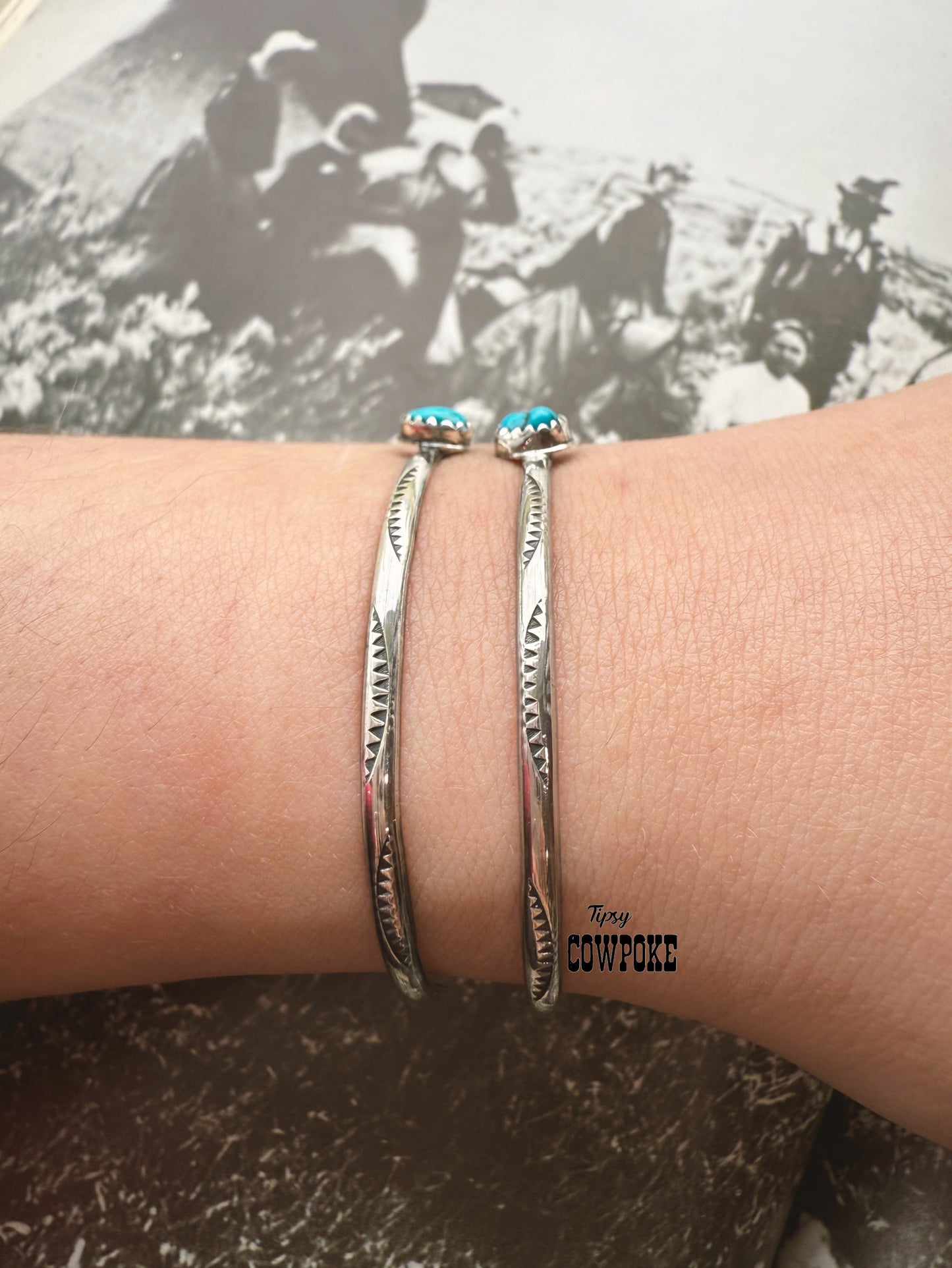 Sleeping Beauty Turquoise Nugget Cuff Bracelet