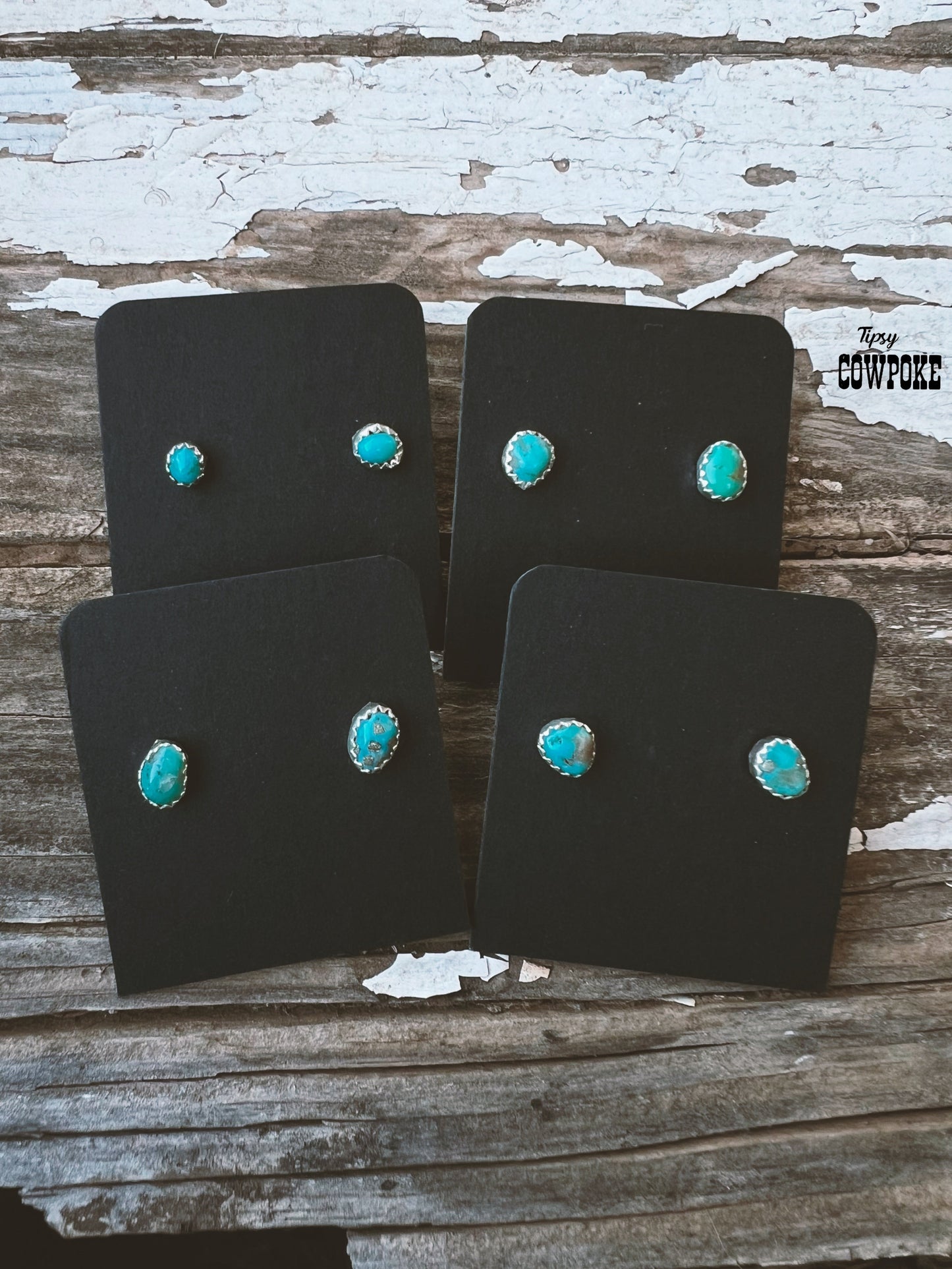 Nugget Turquoise Stud Earrings