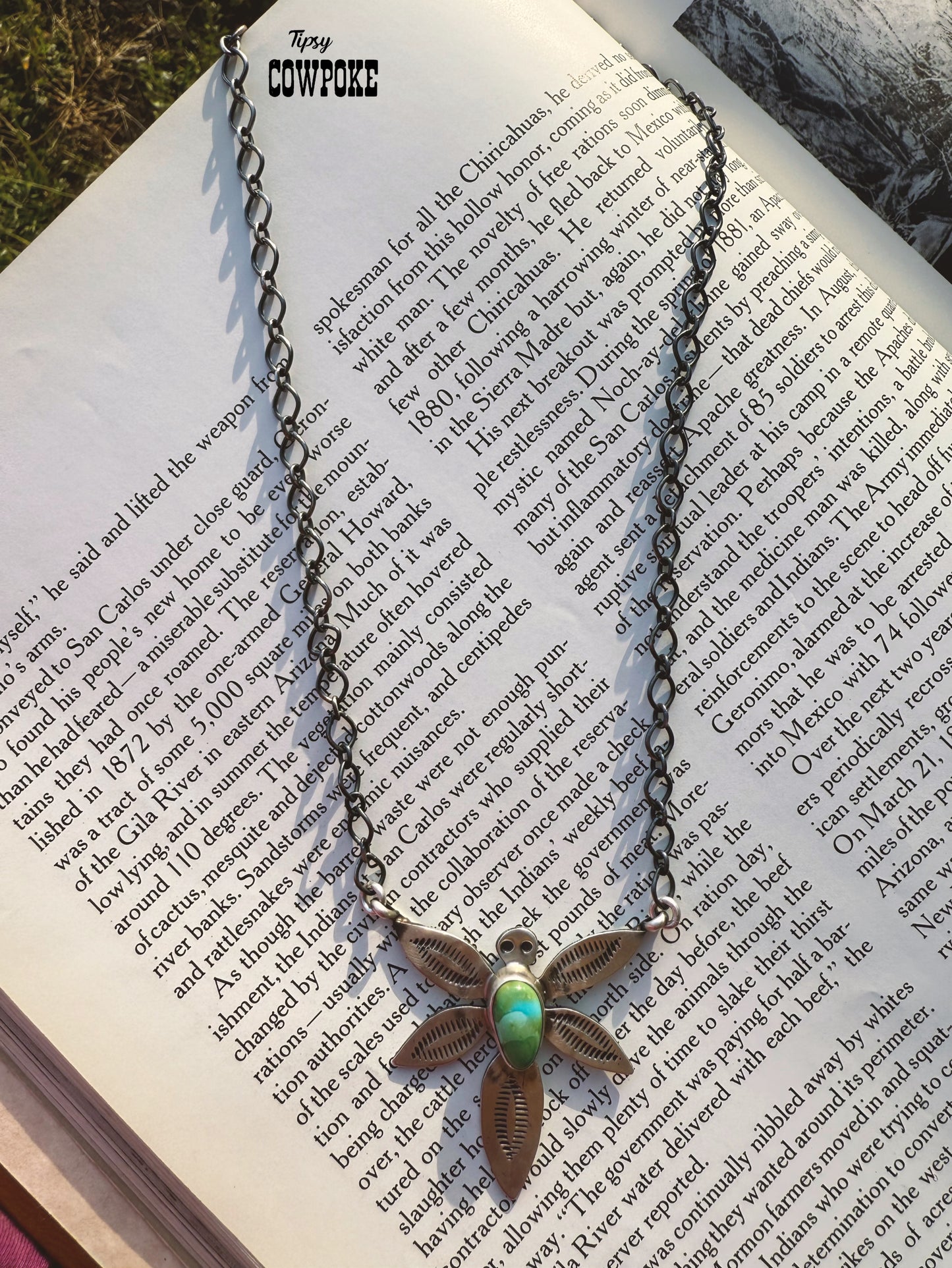 Sonoran Gold Dragon Fly Necklace