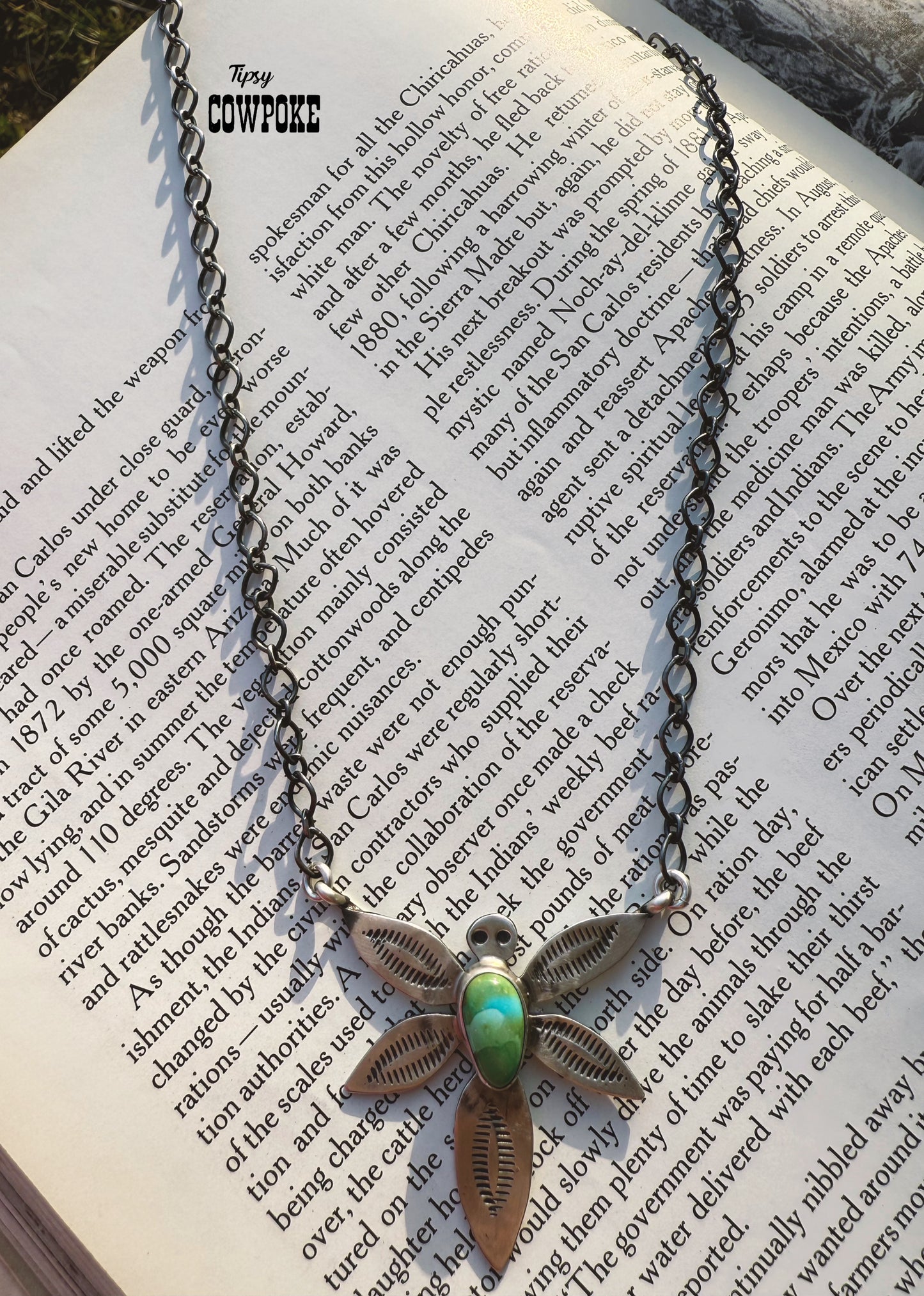 Sonoran Gold Dragon Fly Necklace