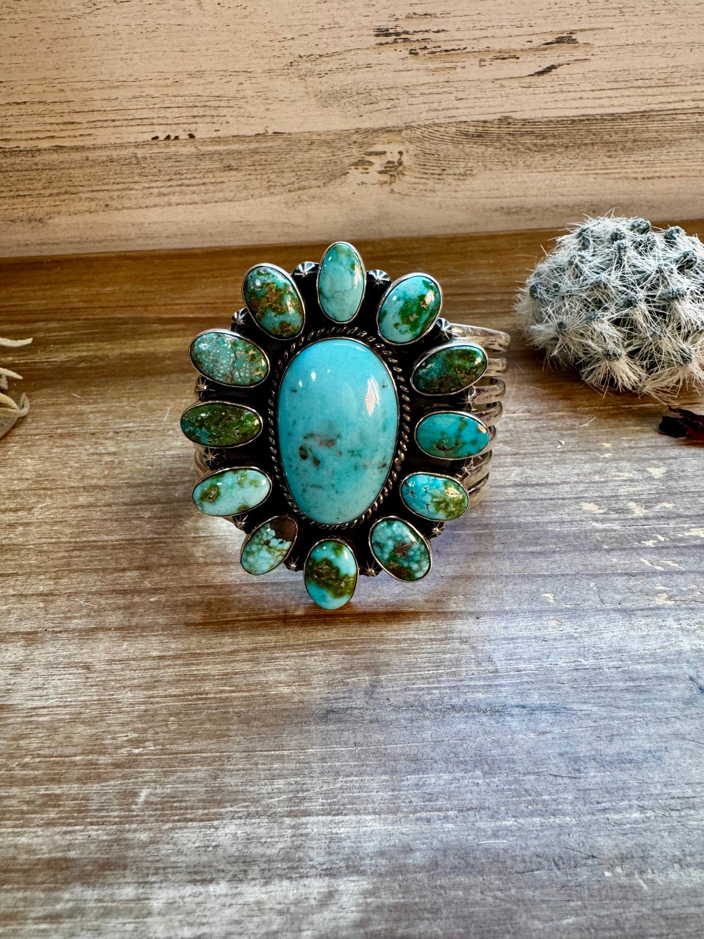 Sonoran Turquoise Large Cuff Bracelet