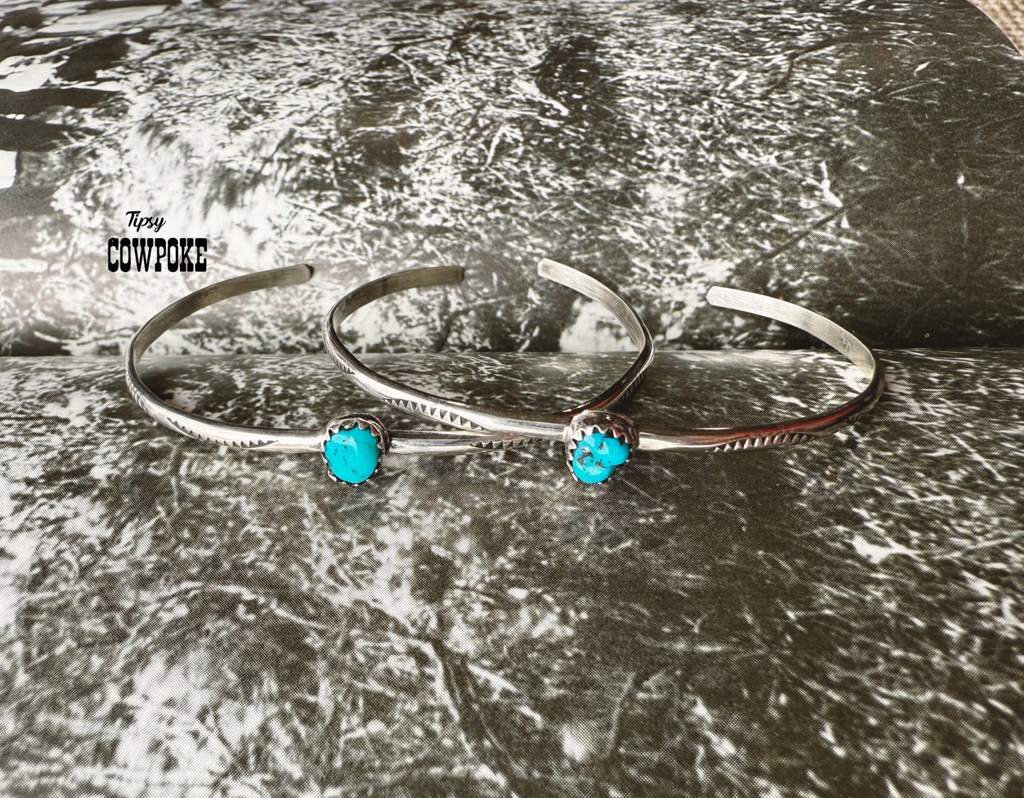 Sleeping Beauty Turquoise Nugget Cuff Bracelet