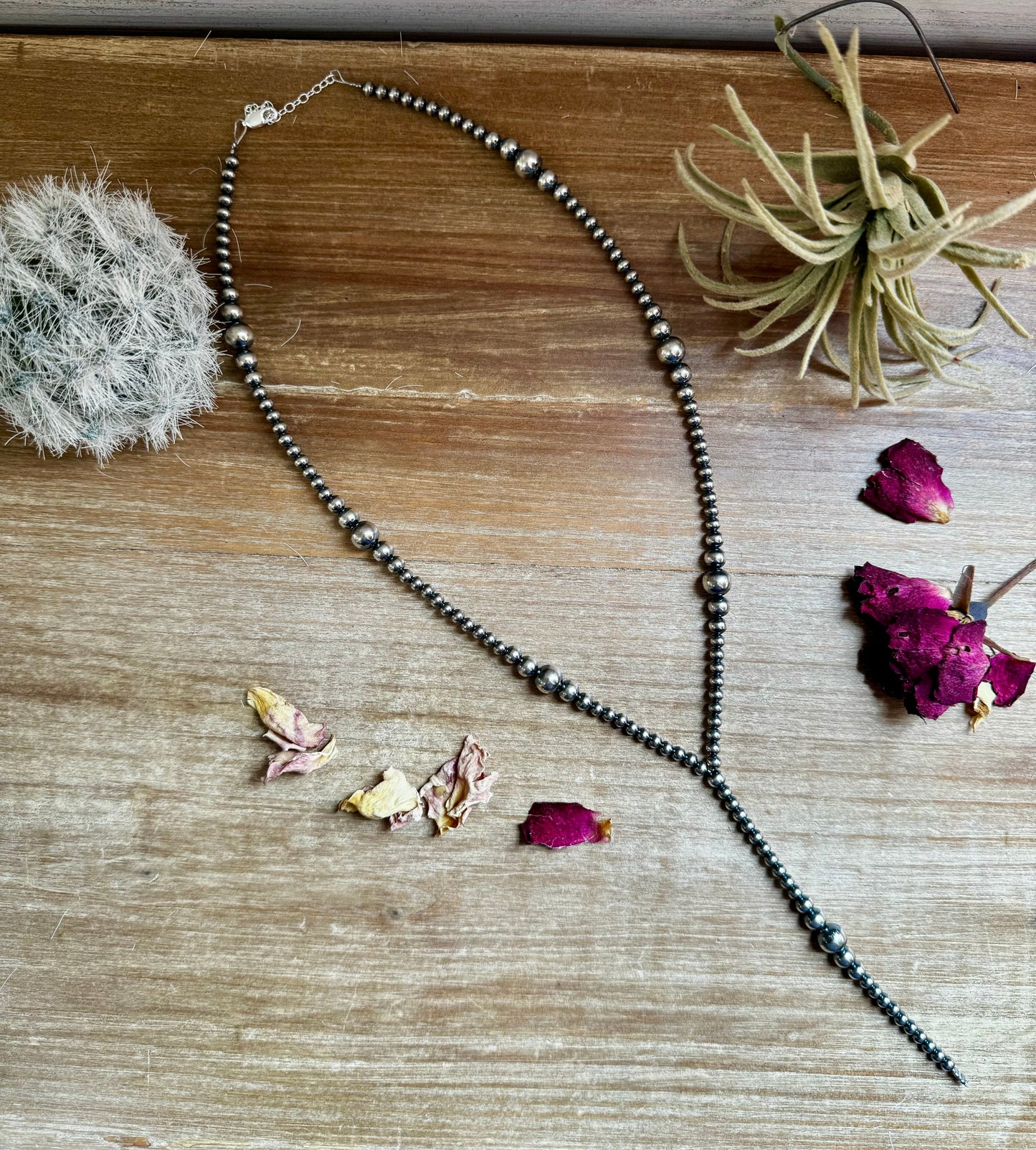 Sterling Pearl Graduated 18 Inch Lariat Necklace