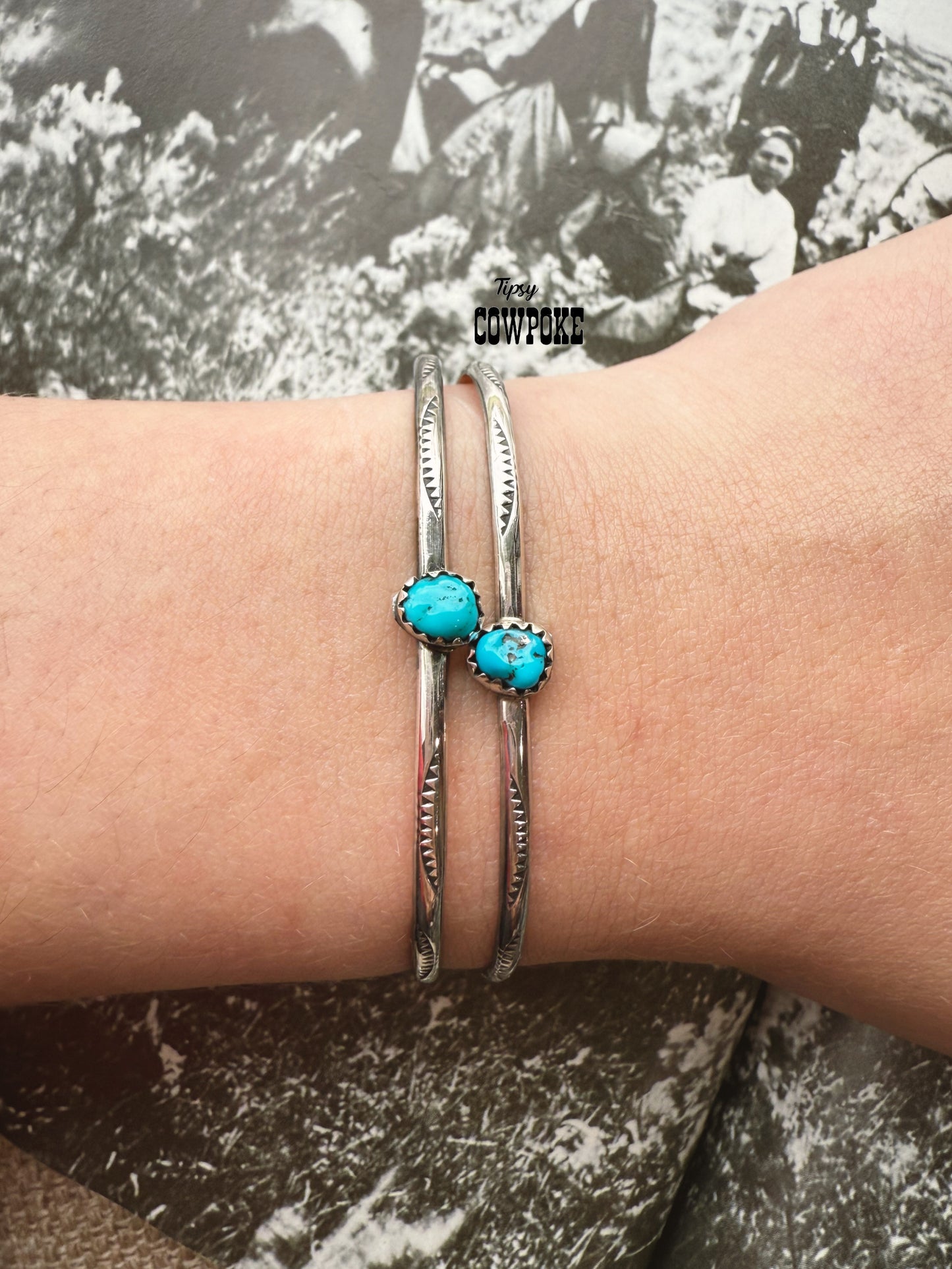 Sleeping Beauty Turquoise Nugget Cuff Bracelet