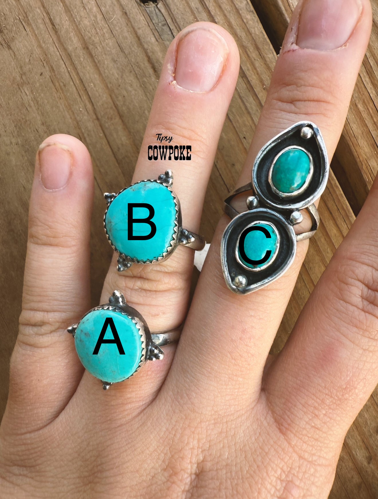 Turquoise Rings Size 8