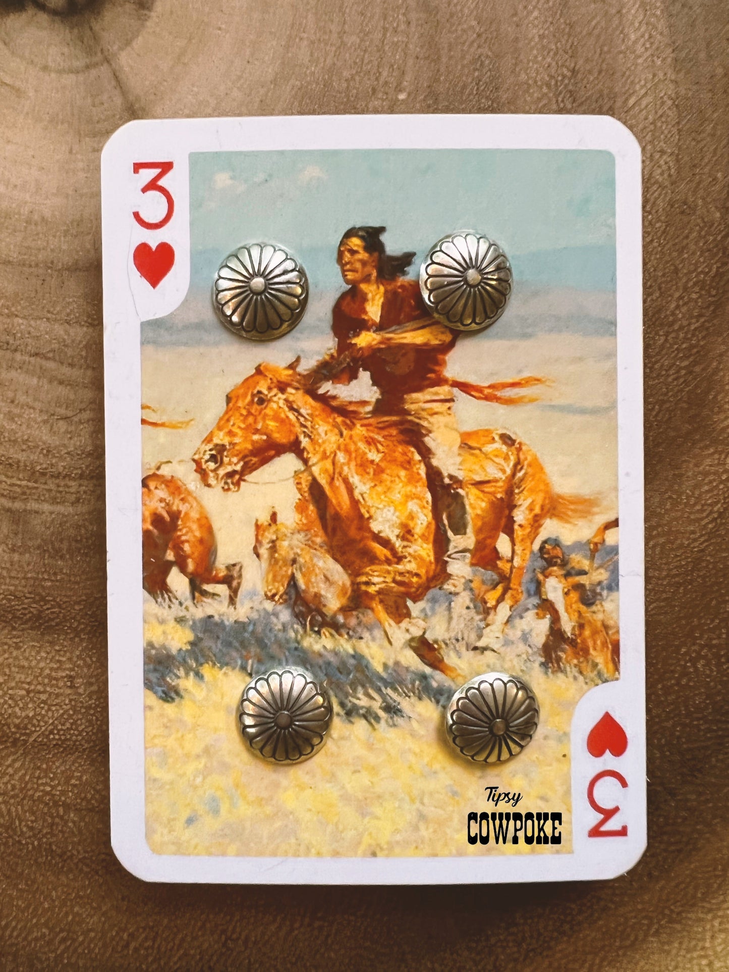 Plain Concho Post Earrings