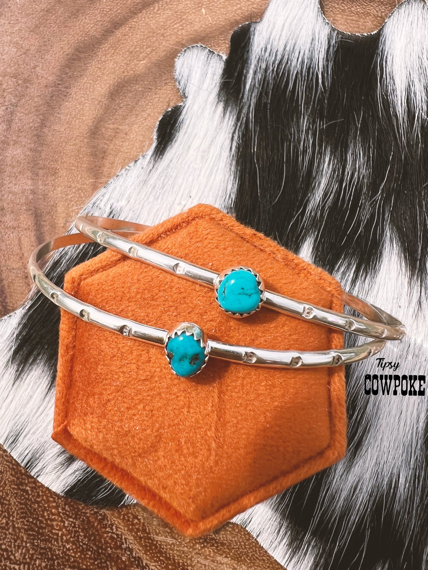 Sleeping Beauty Turquoise Nugget Cuff Bracelet