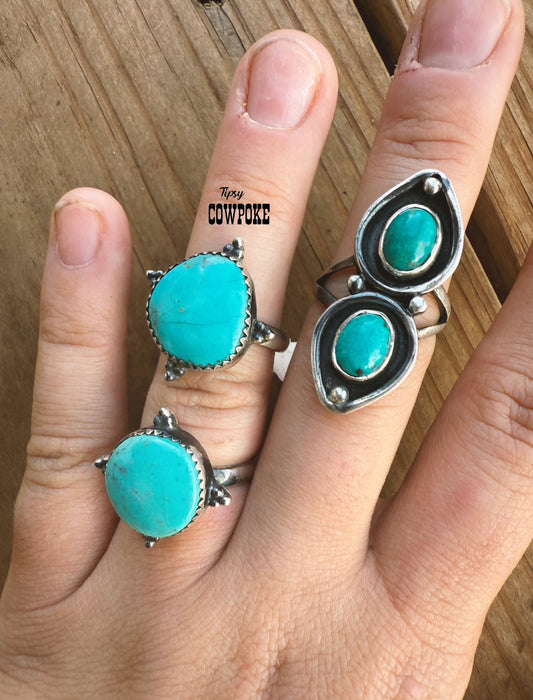Turquoise Rings Size 8