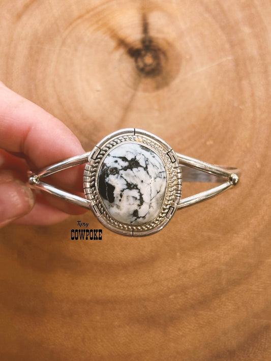 White Buffalo Dave Skeets Cuff Bracelet