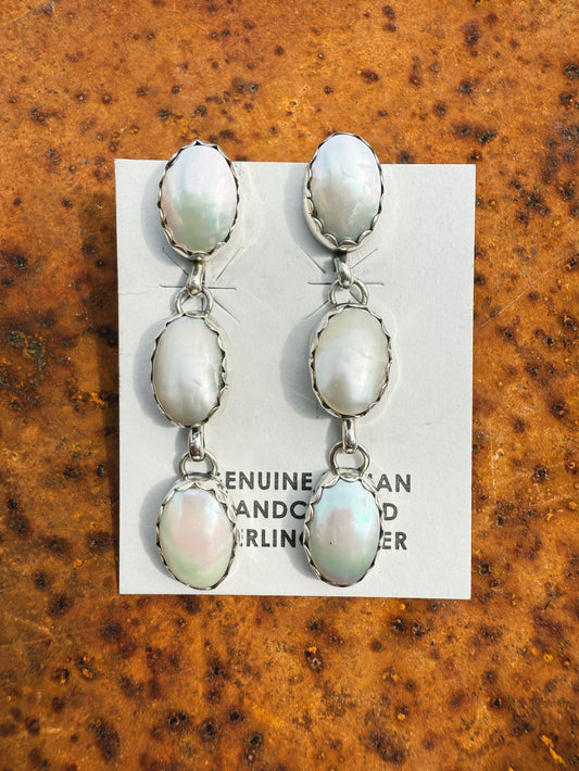 Mother of Pearl Dangle Earrings