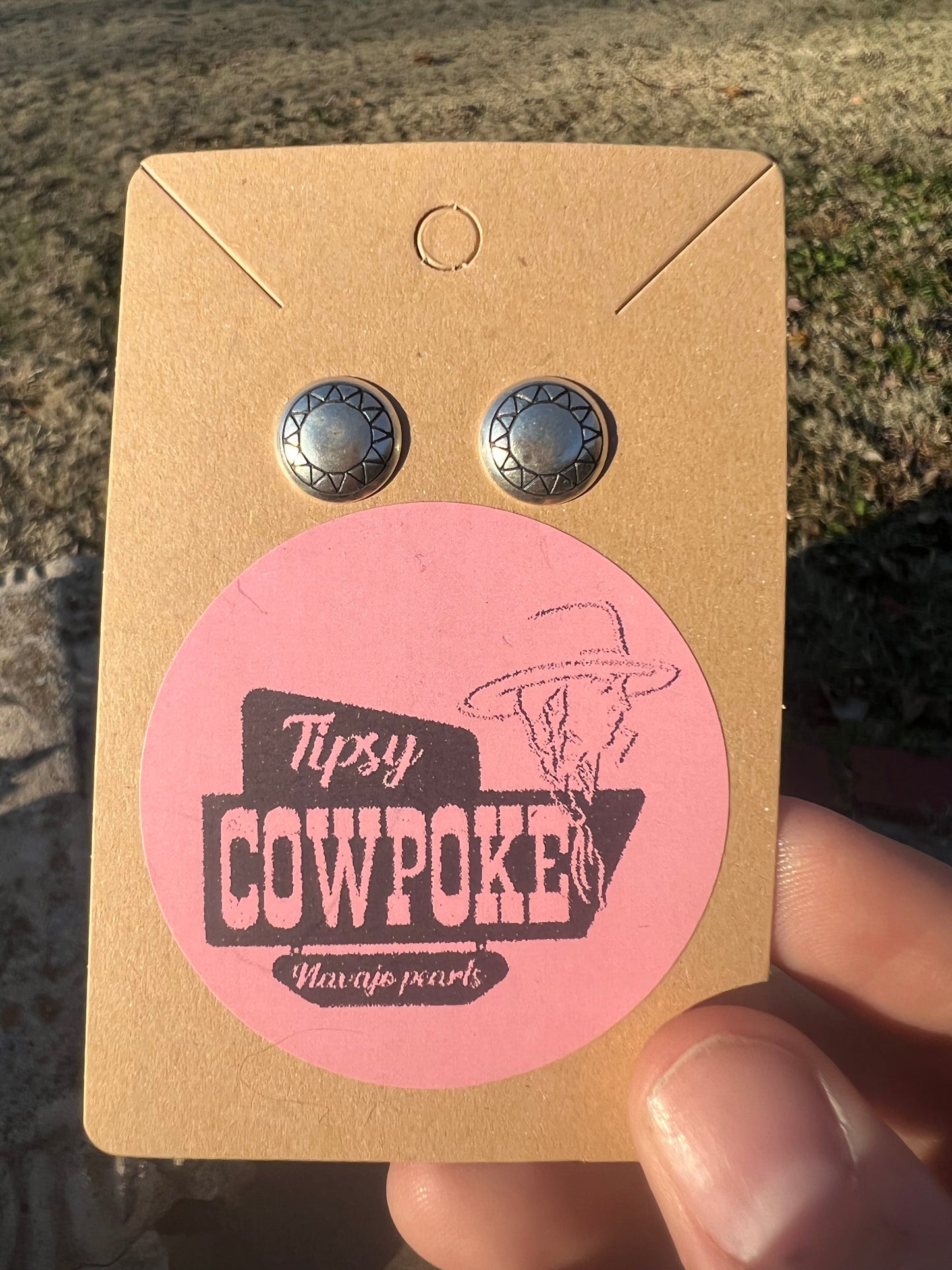 Concho Sun Post Earrings